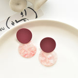 Sweet Matte Round Earrings