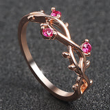 Gold-Plated Rose Ring