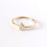 14K Gold-Plated Water Drop Ring Set