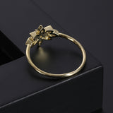 Flower Zircon Thin Ring