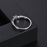 Heart-Shaped Single Zircon Ring