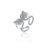 Butterfly Zicon Open Ring