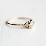 18K Gold Zircon Ring