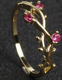 Gold-Plated Rose Ring