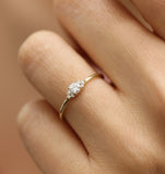 Classic Solitaire Rhinestone Ring