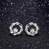 Zircon Circle Ear Studs