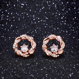 Zircon Circle Ear Studs