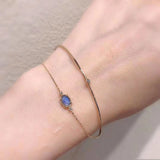 Mysterious Sapphire Moonstone Bracelet