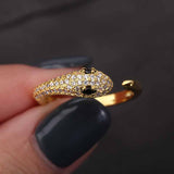 Zircon Snake Open Ring