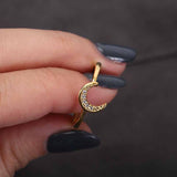 Moon Zircon Adjustable Ring