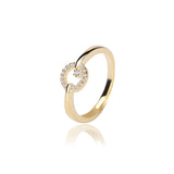 Hollow Circle Shape Open Ring