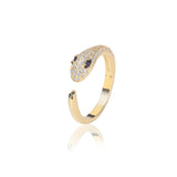 Zircon Snake Open Ring