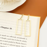 Geometric Long Rectangular Earrings