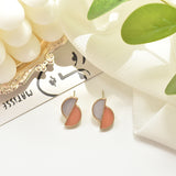 Contrast Stitching Earrings