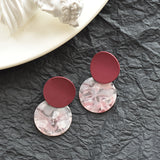 Sweet Matte Round Earrings