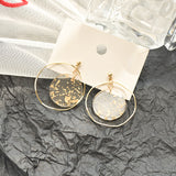 Vintage Gold Foil Transparent Acrylic Earrings