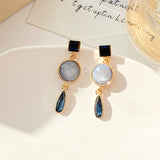 Retro Palace-Style Drop Earrings