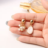 Asymmetric Pearl Earrings