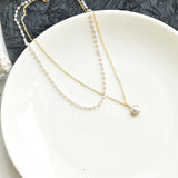 Double-Layer Pearl Choker