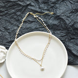 Double-Layer Pearl Choker