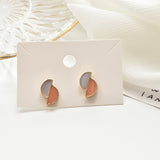 Contrast Stitching Earrings