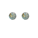 Gold Foil Round Earrings