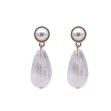 Pearl Drop Long Earrings