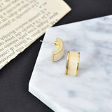 Vintage C-Shaped Earrings