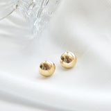 Classic Golden Half Ball Earrings