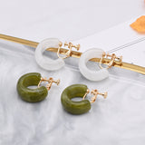 C-Shaped Acrylic Earrings