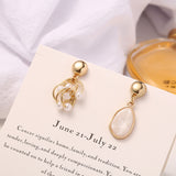 Asymmetric Pearl Earrings