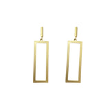 Geometric Long Rectangular Earrings