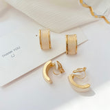 Vintage C-Shaped Earrings