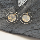 Vintage Gold Foil Transparent Acrylic Earrings