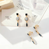 Retro Palace-Style Drop Earrings