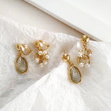 Asymmetric Pearl Earrings