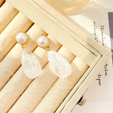 Pearl Drop Long Earrings