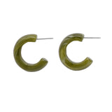 C-Shaped Acrylic Earrings