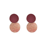 Sweet Matte Round Earrings