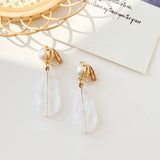 Pearl Drop Long Earrings