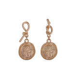 Vintage Portrait Coin Earrings